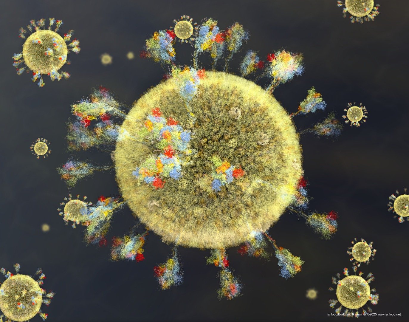 SarsCov2 severalViruses TEM