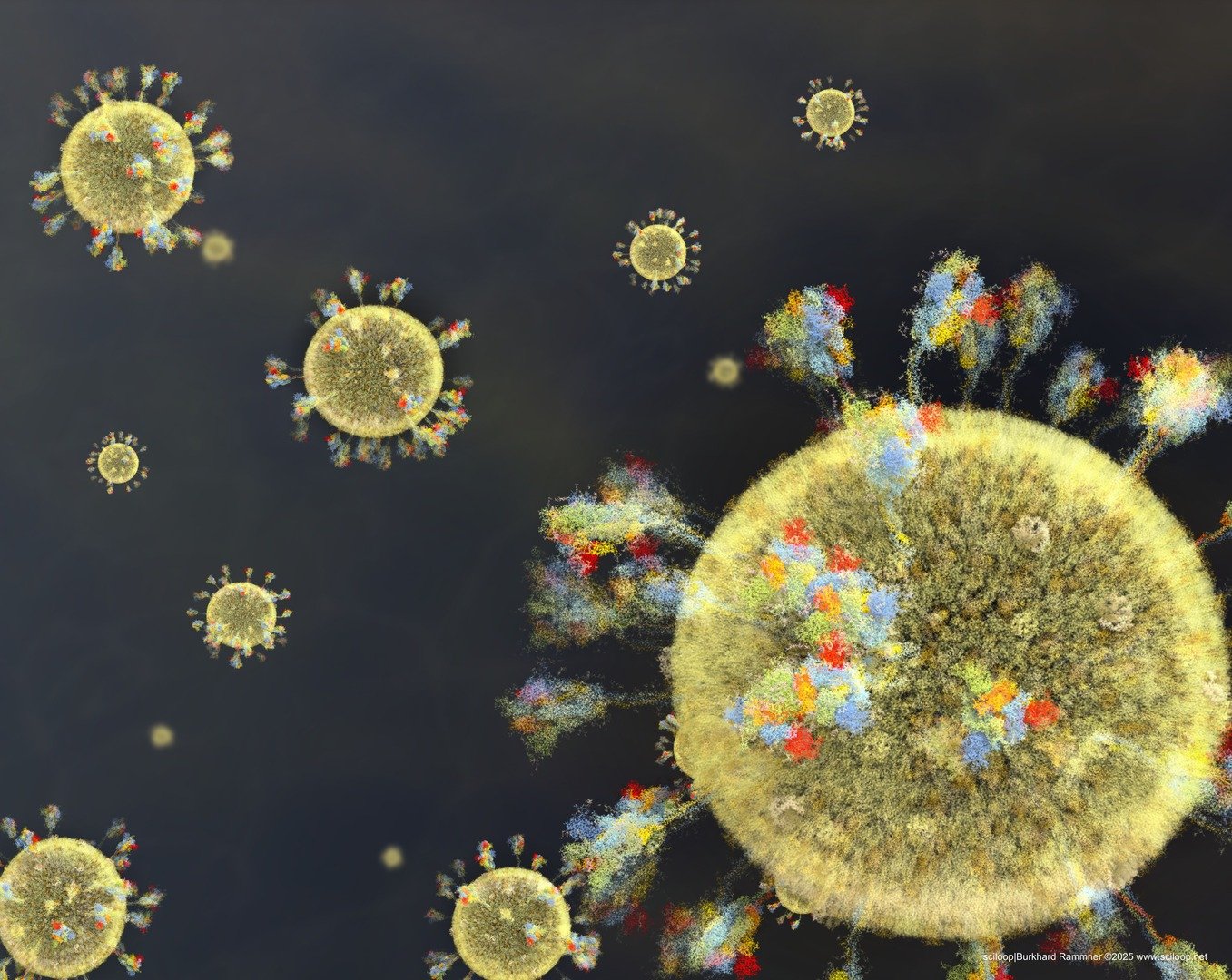 x SarsCov2 severalViruses TEM